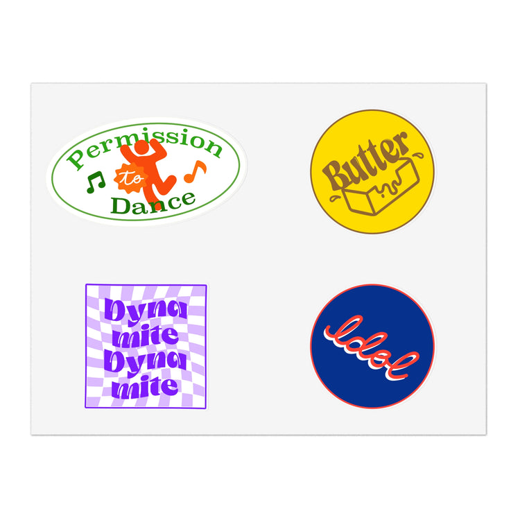 Permission To Stick Sticker Sheet