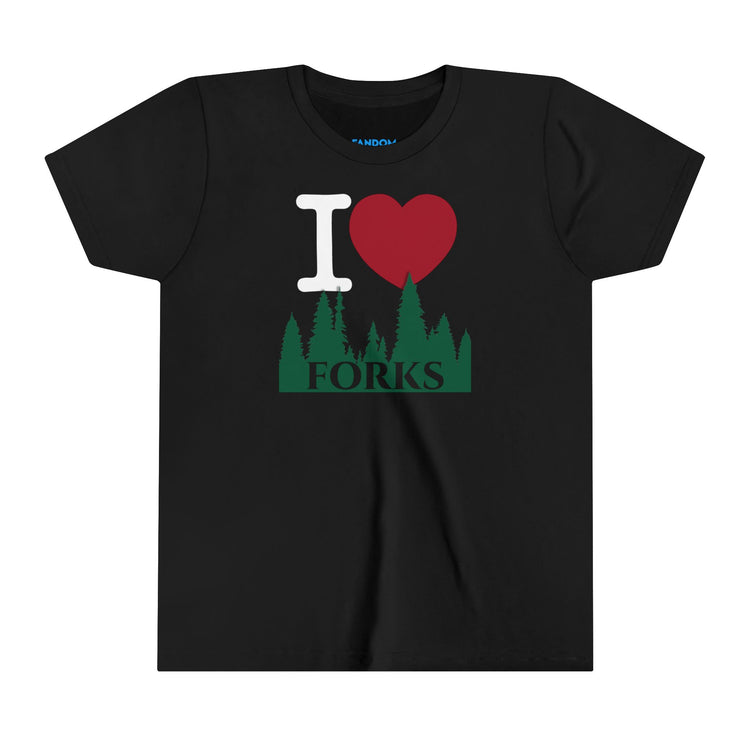 I Love Forks Youth Tee - Fandom-Made