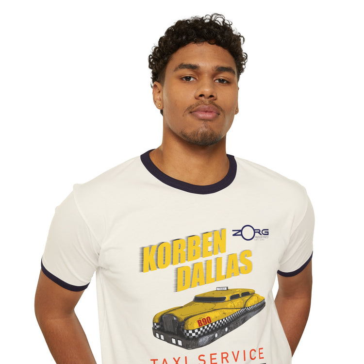 Korben Dallas Taxi Service Ringer T-Shirt - Fandom-Made