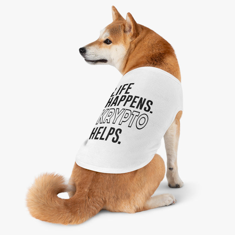 Life Happens Krypto Helps Pet Tank Top - Fandom-Made
