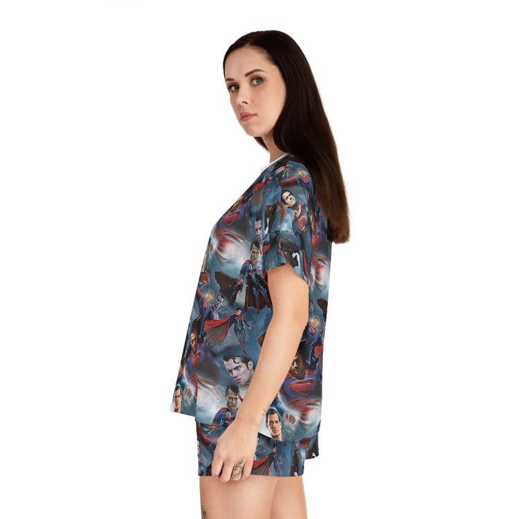 Superman Collage Women's Short Pajama Set - Fandom-Made