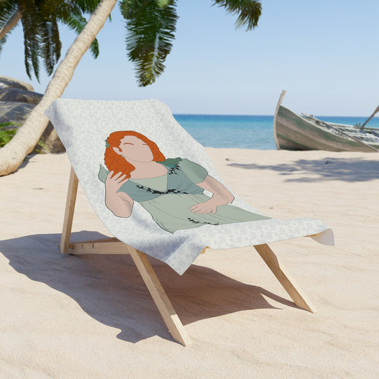 Pen Featherington All-Over Print Beach Towel - Fandom-Made