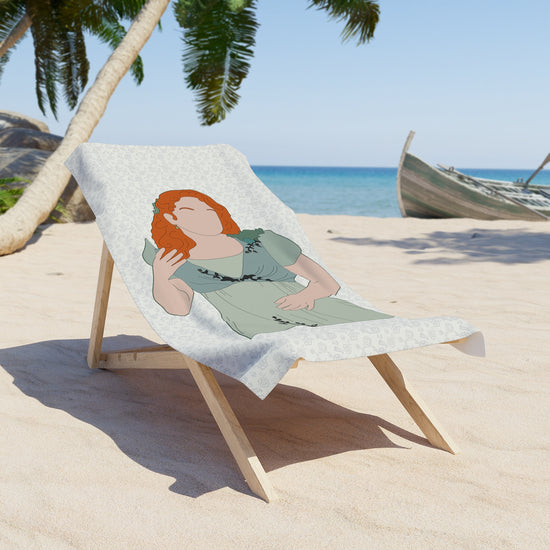 Pen Featherington All-Over Print Beach Towel - Fandom-Made