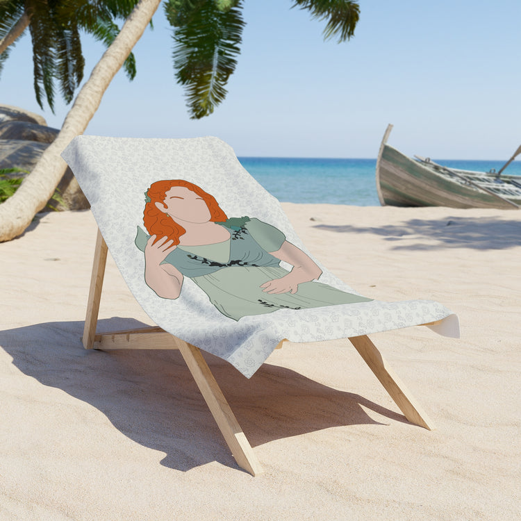Pen Featherington All-Over Print Beach Towel - Fandom-Made