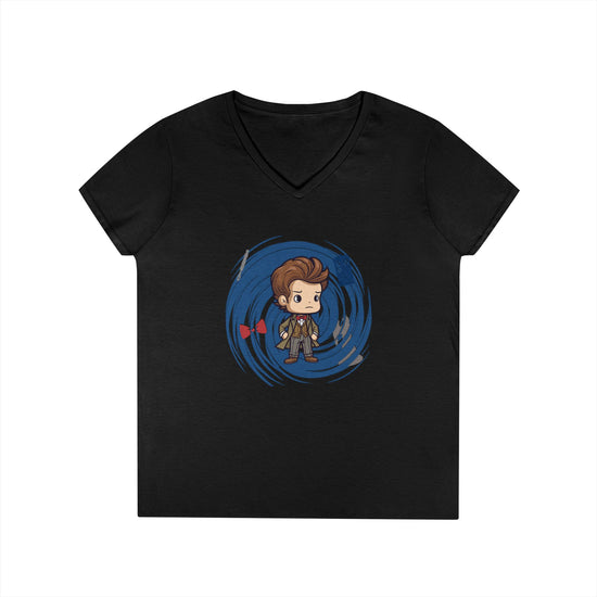 Timey Wimey Eleventh Doctor V-Neck Tee - Fandom-Made