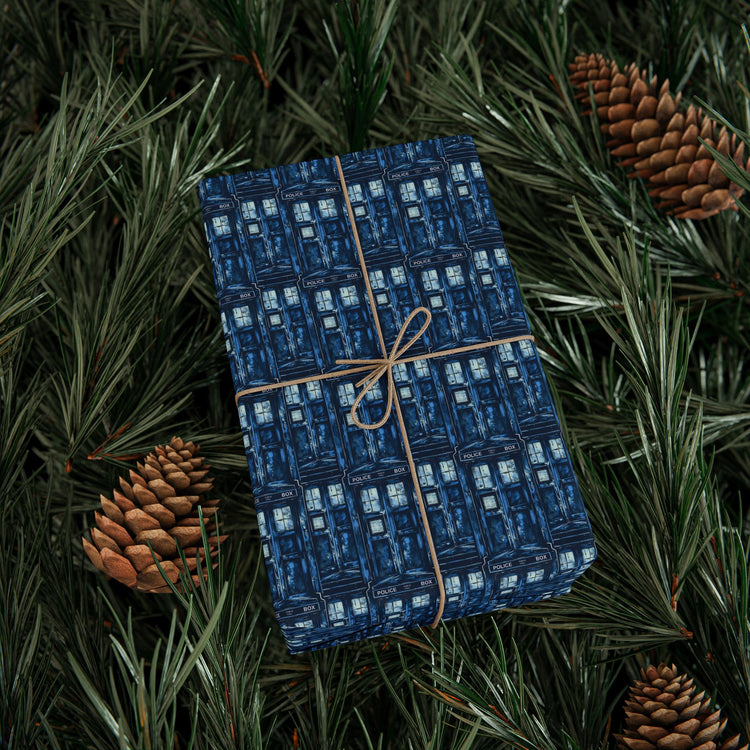 Tardis All-Over Print Wrapping Paper
