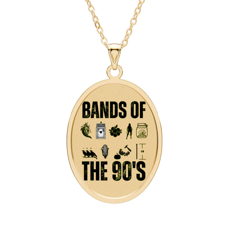 Bands Of The 90s Oval Pendant