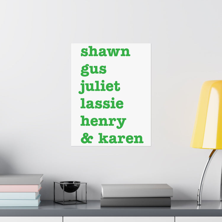 Psych Names Poster - Fandom-Made