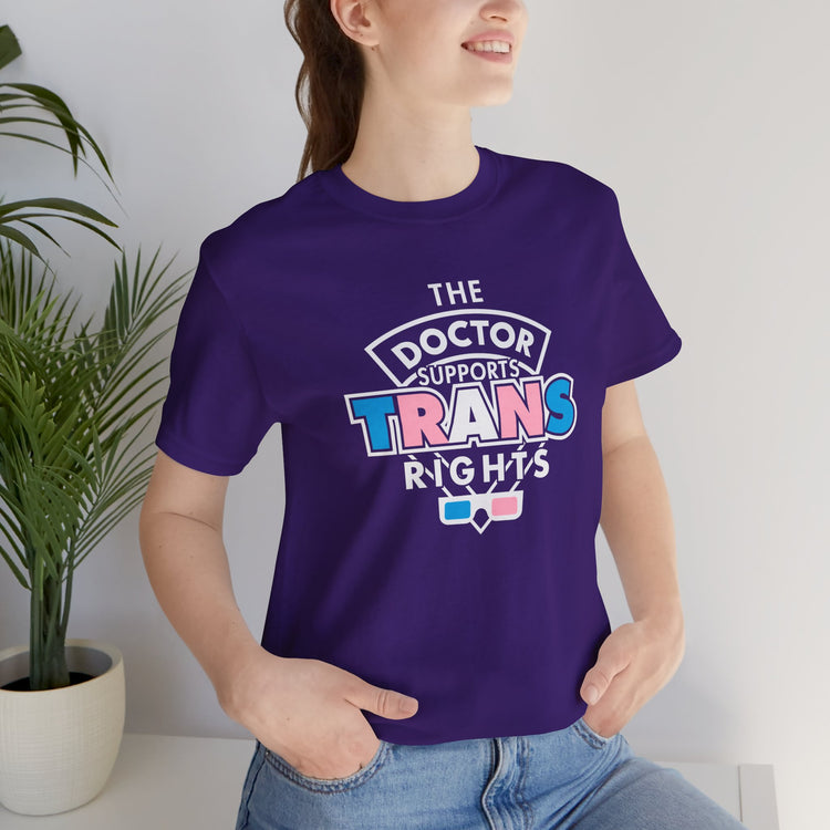 The Doctor Supports Trans Rights T-Shirt - Fandom-Made