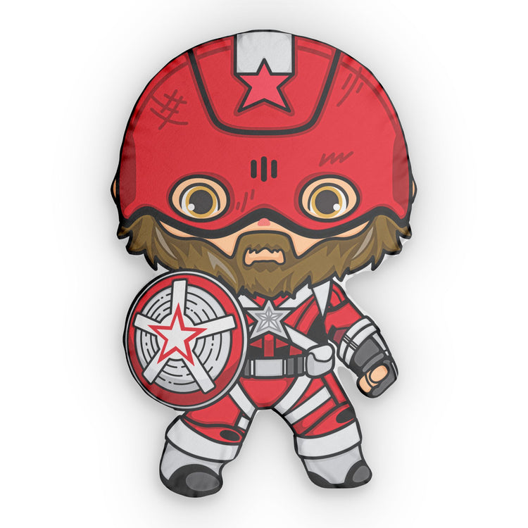 Red Guardian-Shaped Pillow - Fandom-Made