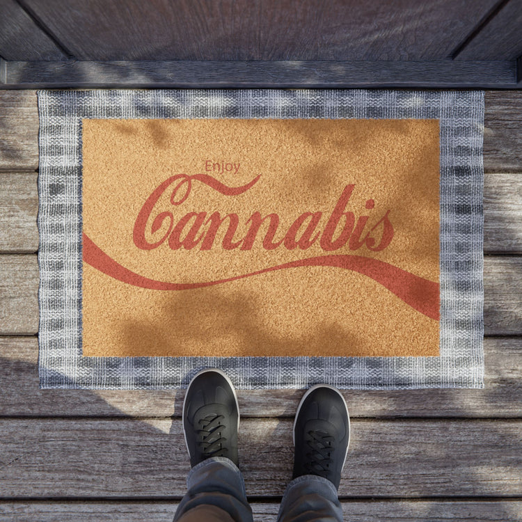 Enjoy Cannabis Doormat - Fandom-Made