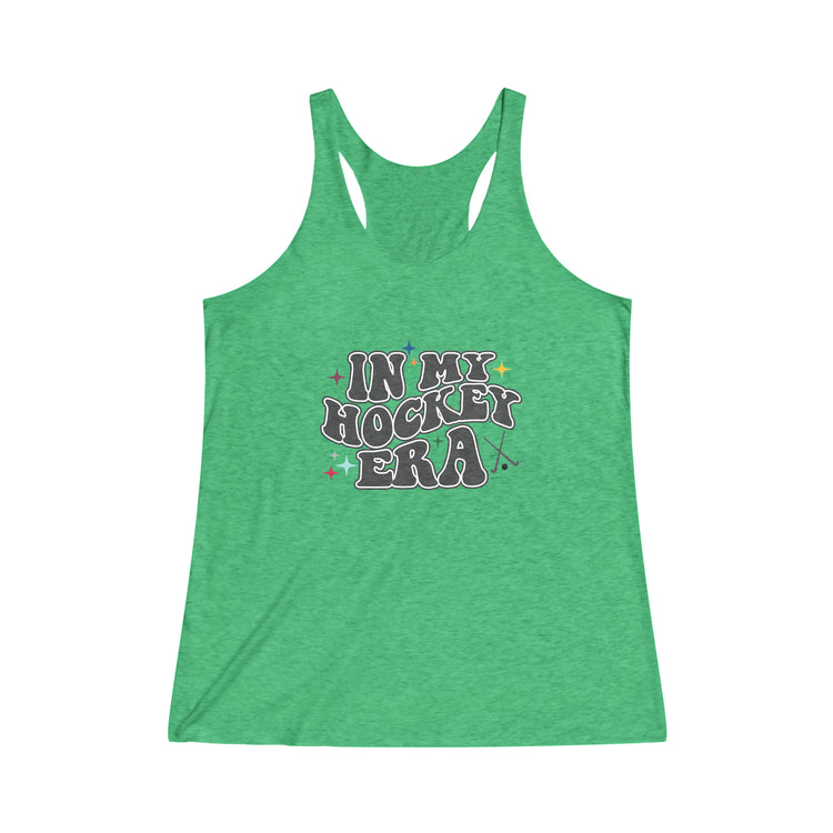 In My Hockey Era Women's Tri-Blend Racerback Tank - Fandom-Made