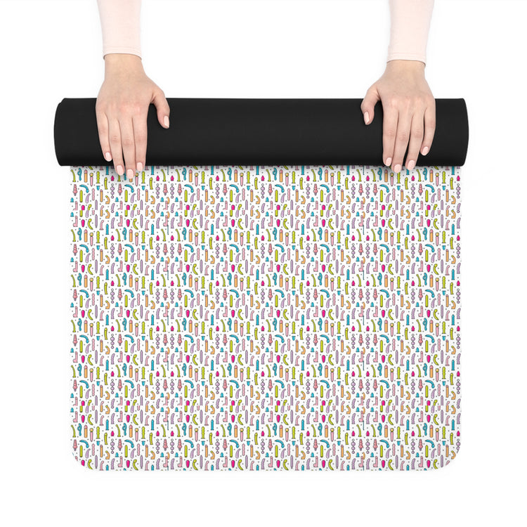 Good Vibes Rubber Yoga Mat - Fandom-Made
