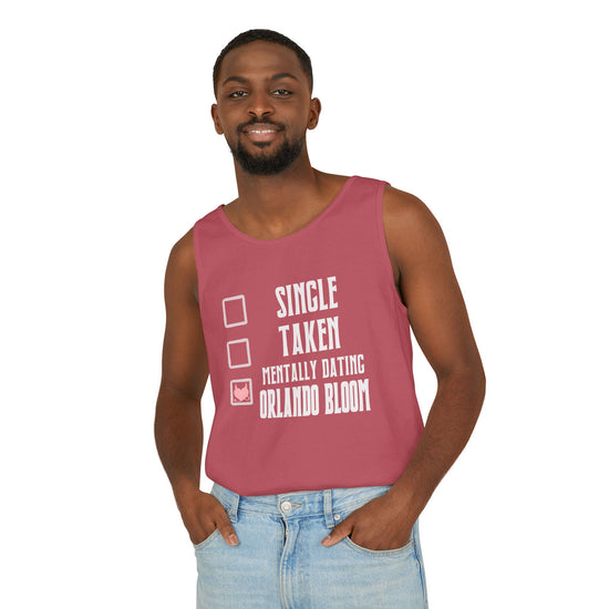 Mentally Dating Orlando Bloom Tank Top - Fandom-Made