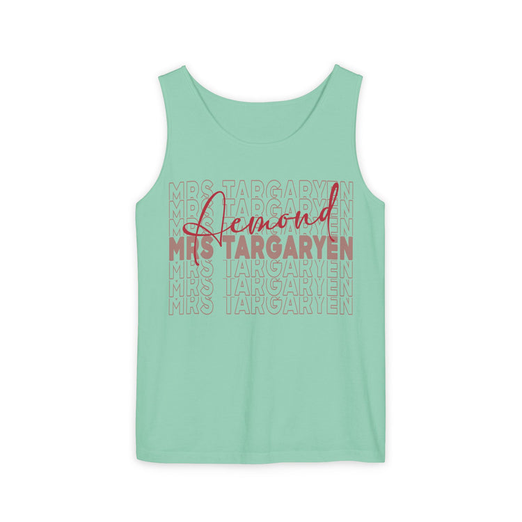 Mrs. Aemond Targaryen Unisex Garment-Dyed Tank Top