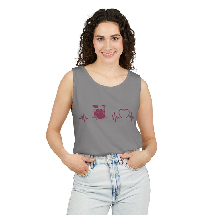 My Heart Beats For Drummers Tank Top - Fandom-Made