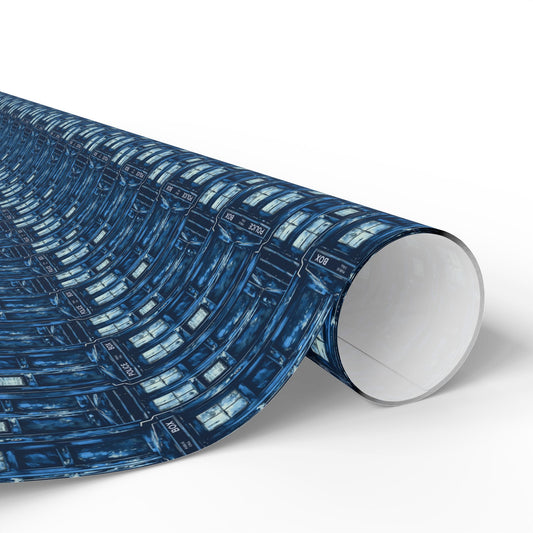 Tardis All-Over Print Wrapping Paper - Fandom-Made