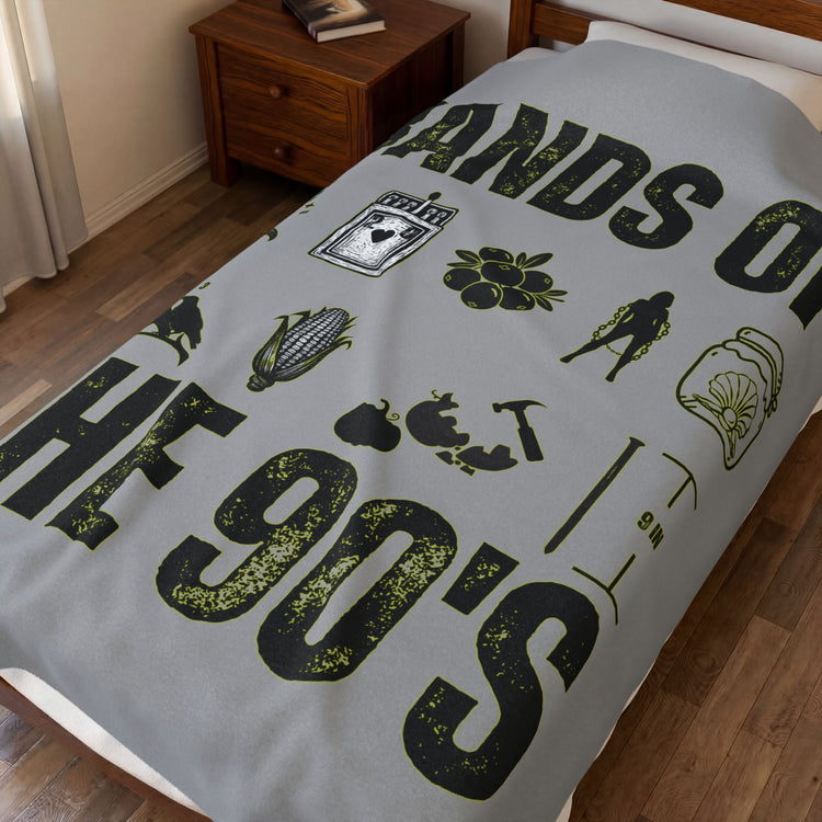 Bands Of The 90s Velveteen Plush Blanket