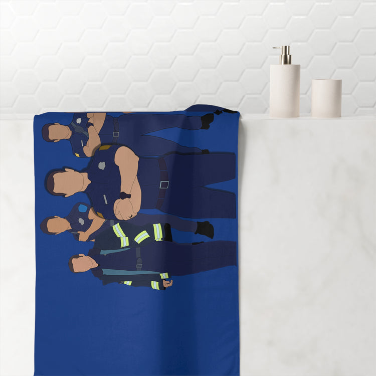 9-1-1 Group Beach Towel - Fandom-Made