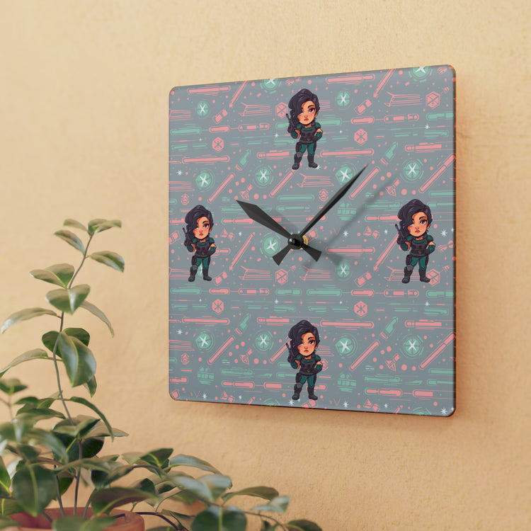 Cara Dune Acrylic Wall Clock - Fandom-Made