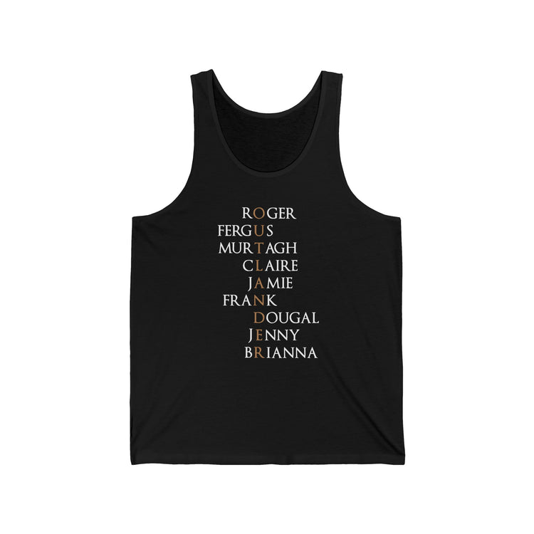 Outlander Characters Tank Top - Fandom-Made
