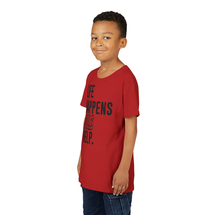 Life Happens Dolls Help Youth Tee