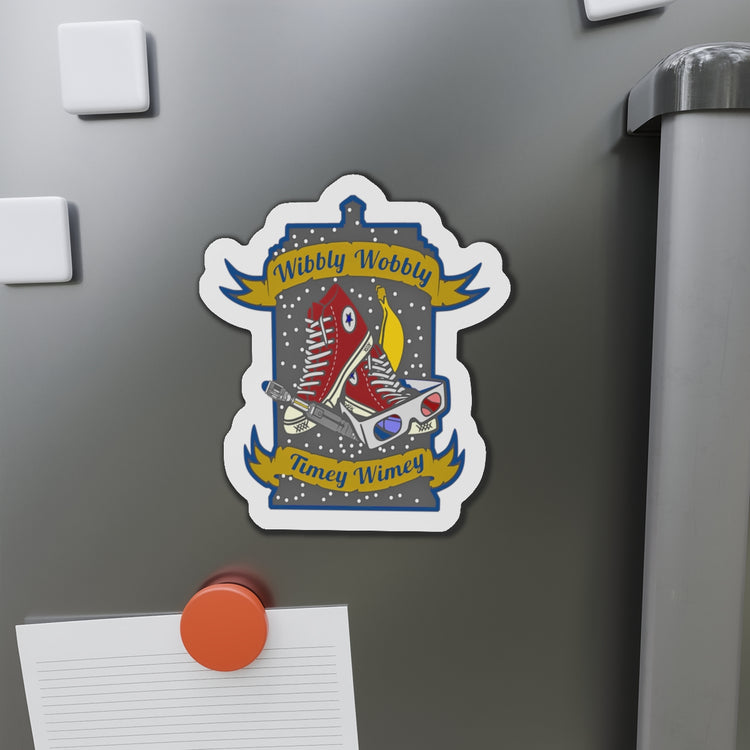 Wibbly Wobbly Die-Cut Magnet - Fandom-Made
