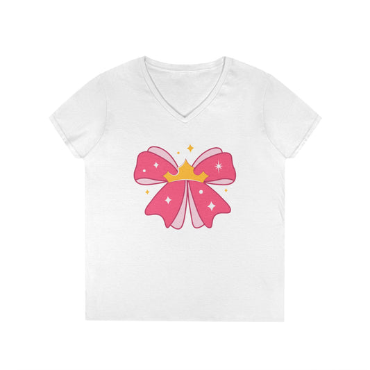 Aurora Bow Ladies' V-Neck Tee - Fandom-Made