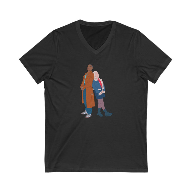 The Doctor & Ruby Sunday V-Neck Tee - Fandom-Made