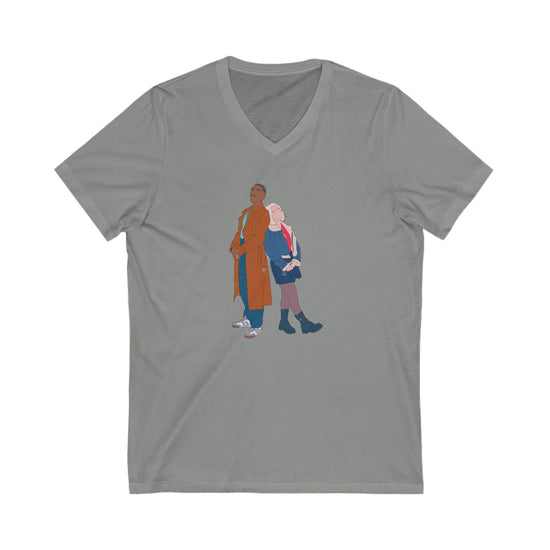 The Doctor & Ruby Sunday V-Neck Tee - Fandom-Made