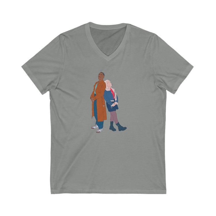 The Doctor & Ruby Sunday V-Neck Tee - Fandom-Made