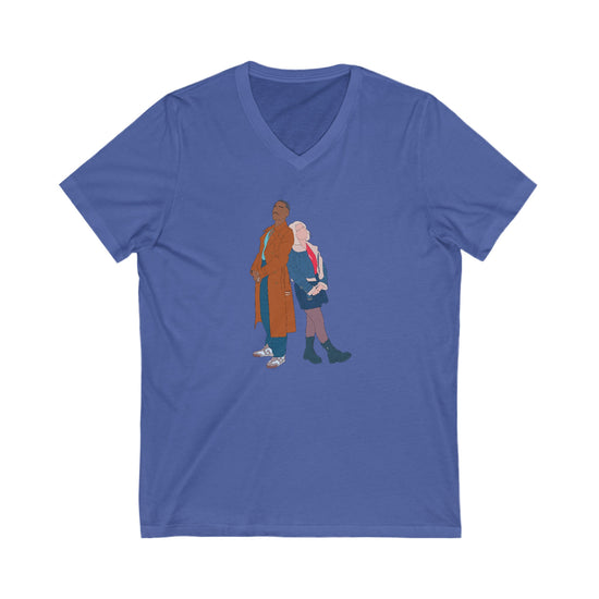 The Doctor & Ruby Sunday V-Neck Tee - Fandom-Made