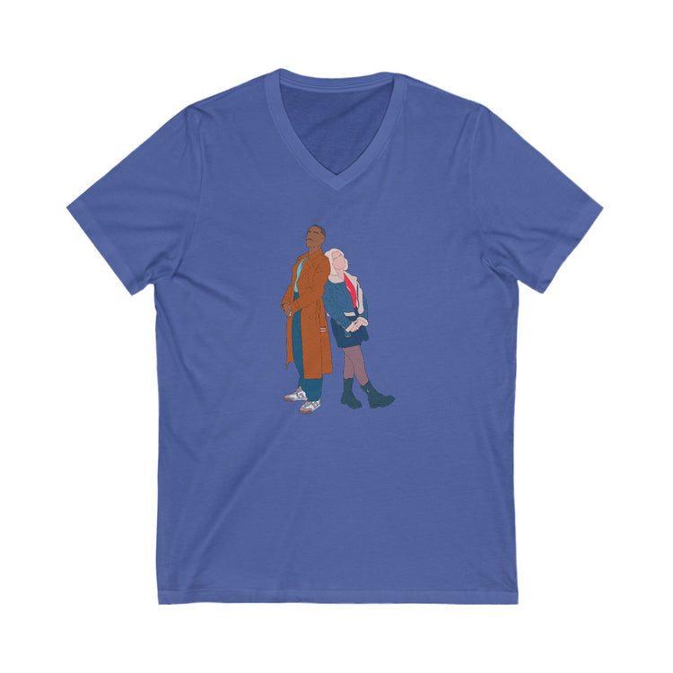 The Doctor & Ruby Sunday V-Neck Tee - Fandom-Made
