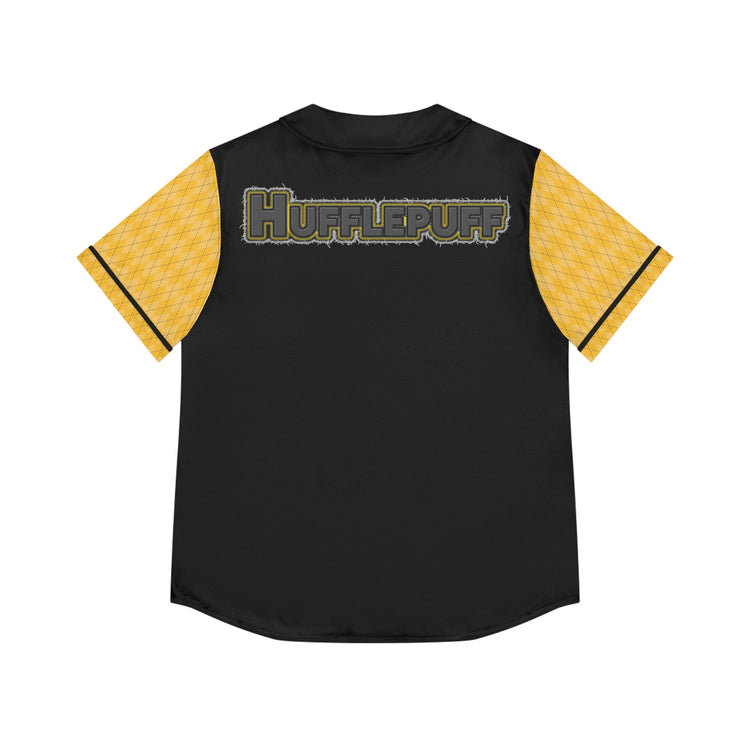 Hufflepuff Embroidery Design Women's Baseball Jersey - Fandom-Made