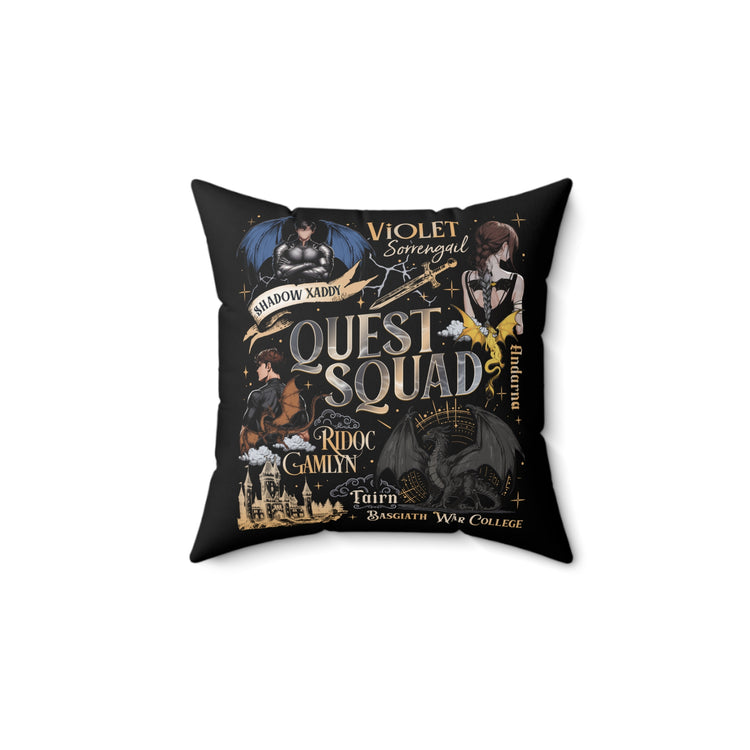 Quest Squad Square Pillow - Fandom-Made
