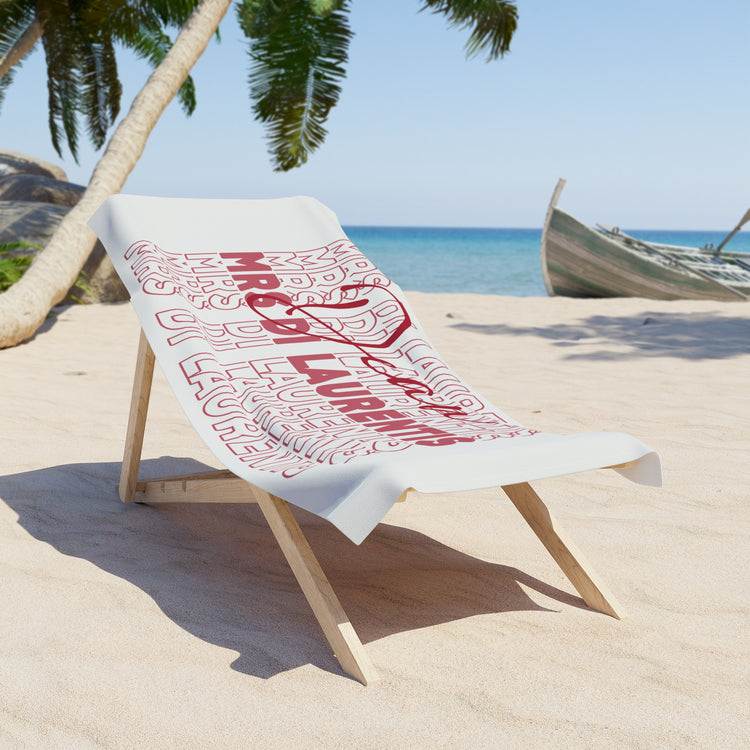 Mrs. Dean Di Laurentis Beach Towel