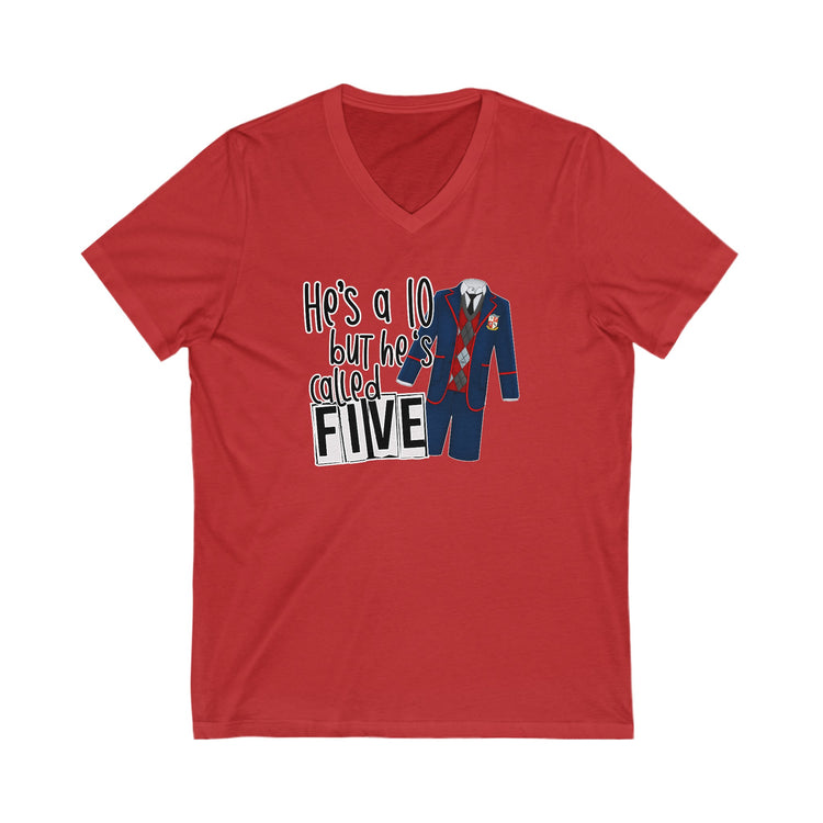 He's a 10 But... V-Neck Tee - Fandom-Made
