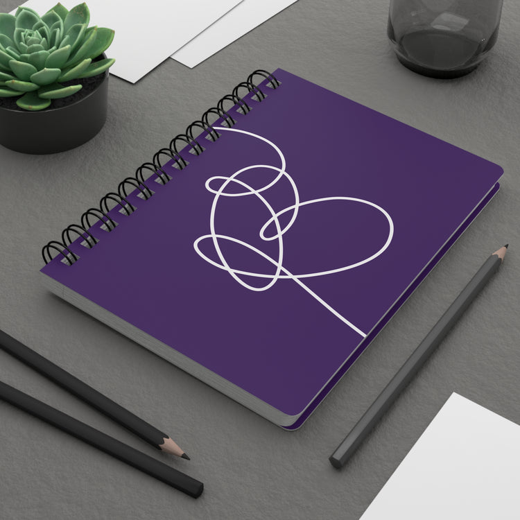 K-pop Heart Spiral Bound Journal
