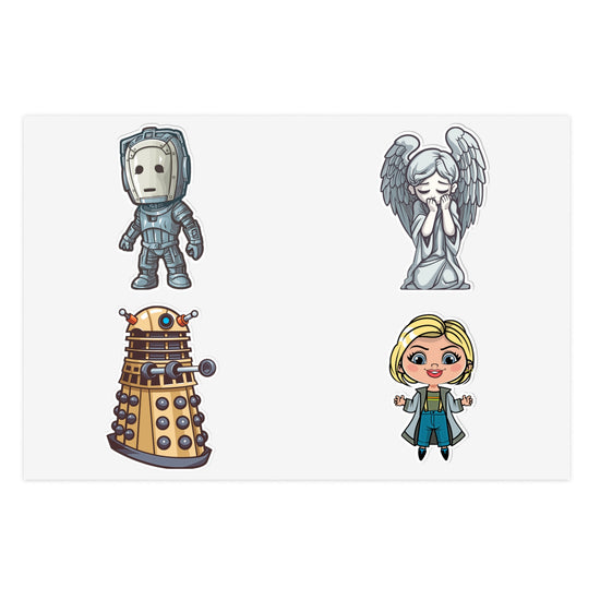 Doctor Who Sticker Sheets Set 2 - Fandom-Made