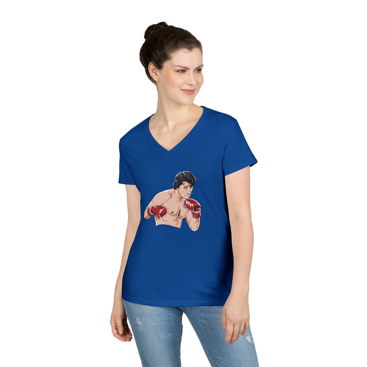 YO Adrian Ladies' V-Neck Tee - Fandom-Made