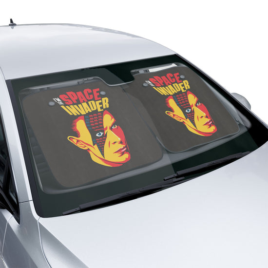 Bowie Space Invader Car Sun Shade - Fandom-Made
