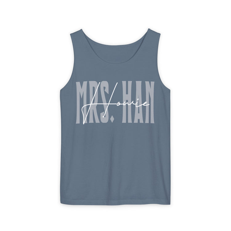 Mrs. Howie Han Unisex Garment-Dyed Tank Top - Fandom-Made