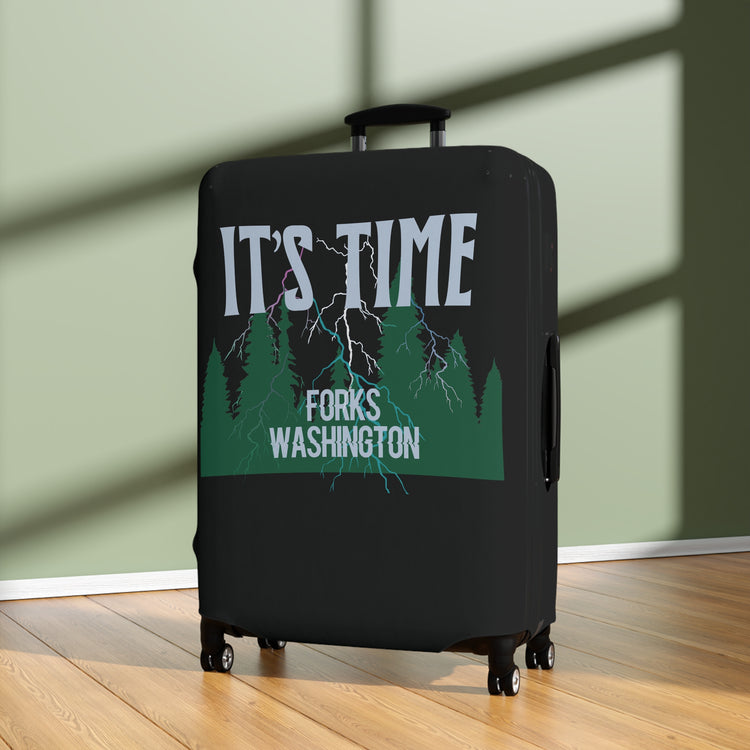 It's Time Luggage Cover - Fandom-Made