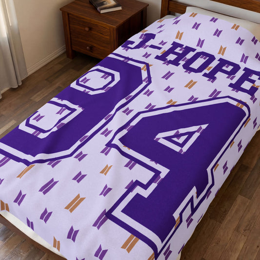 J-Hope 94 Velveteen Plush Blanket