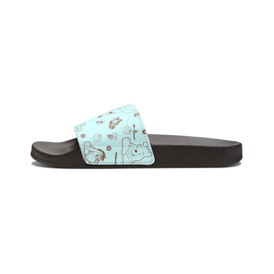 Winnie All-Over Print Youth Slides - Fandom-Made