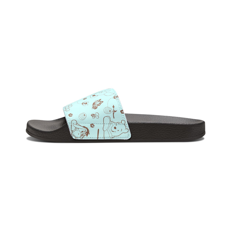 Winnie All-Over Print Youth Slides - Fandom-Made