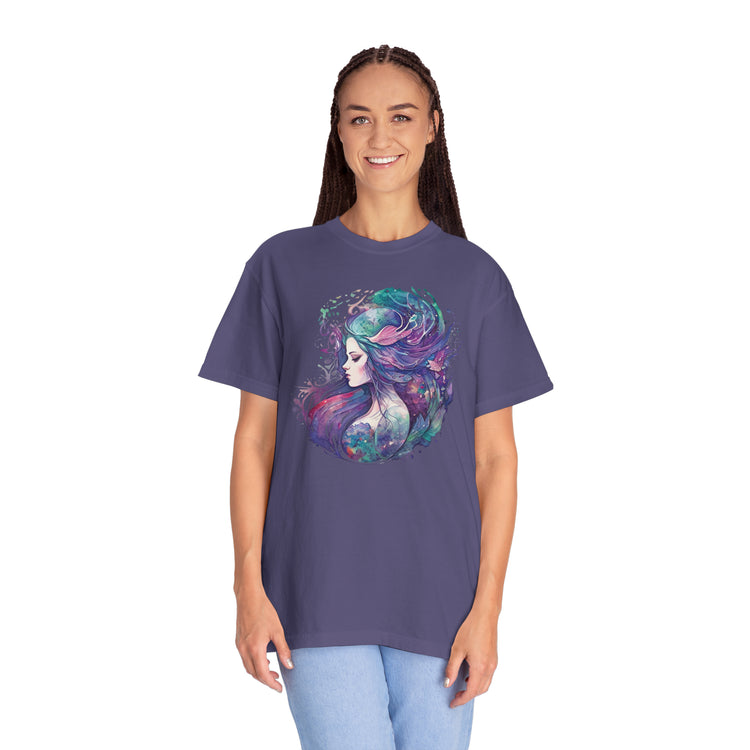 Mermaid Watercolor Unisex Garment-Dyed T-shirt - Fandom-Made