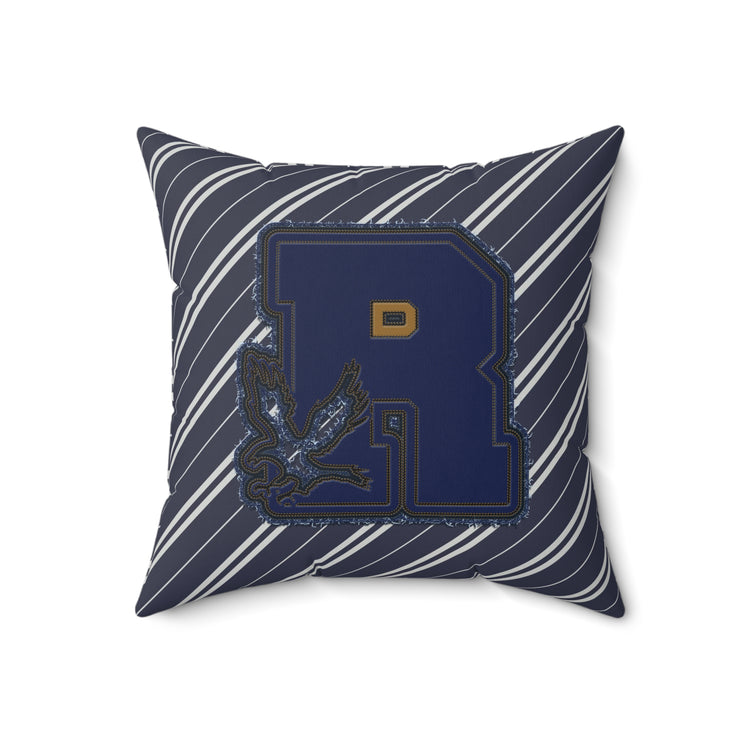 Ravenclaw R Embroidery Design Square Pillow - Fandom-Made