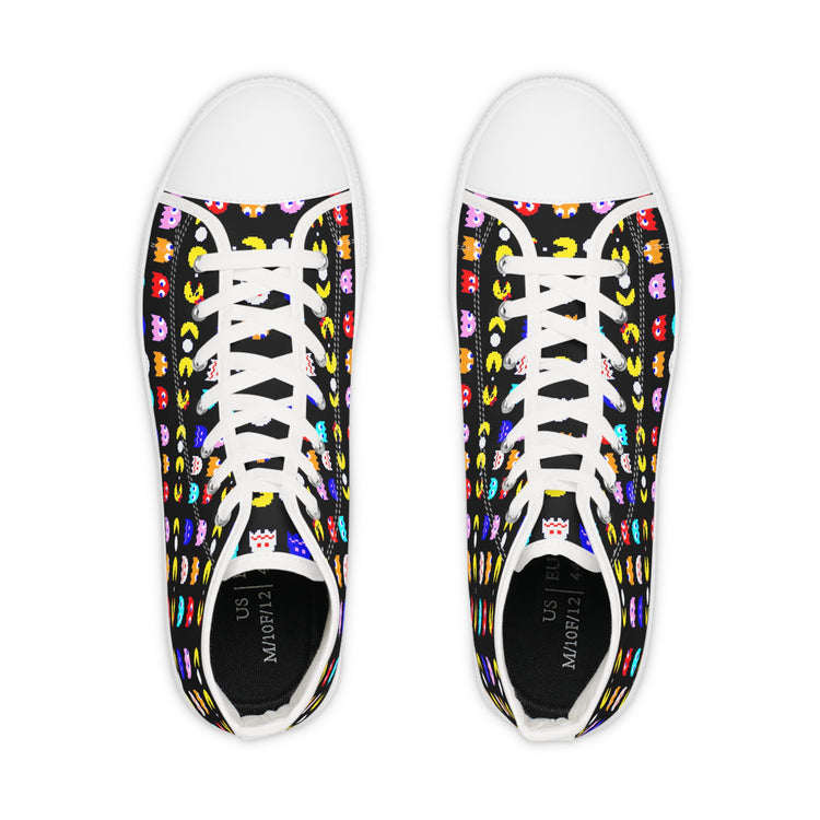 PacMan Men’s High-Top Sneakers - Fandom-Made