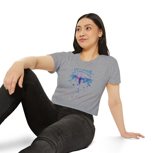Save a Dragon Crop Top - Fandom-Made